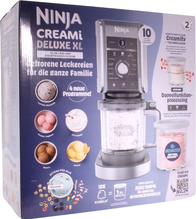 Ninja CREAMi Deluxe NC502EU 10-IN-1 glassmaskin, bild 4
