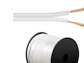 Goobay 27521, Kopparpläterat aluminium, 100 m, Vit
