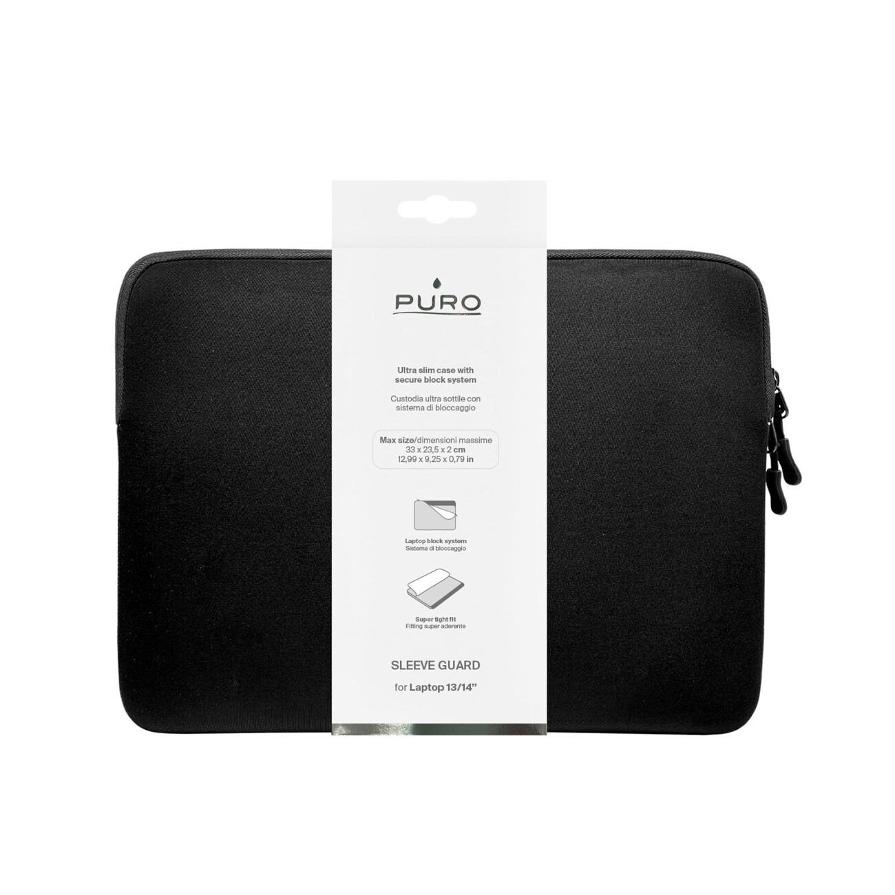 Puro Slim Guard 14" väska för bärbar dator - Svart, bild 2