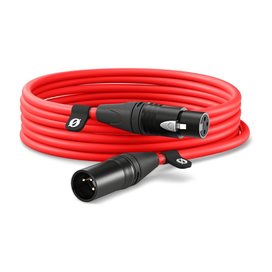 RØDE XLR-kabel 6 m, röd