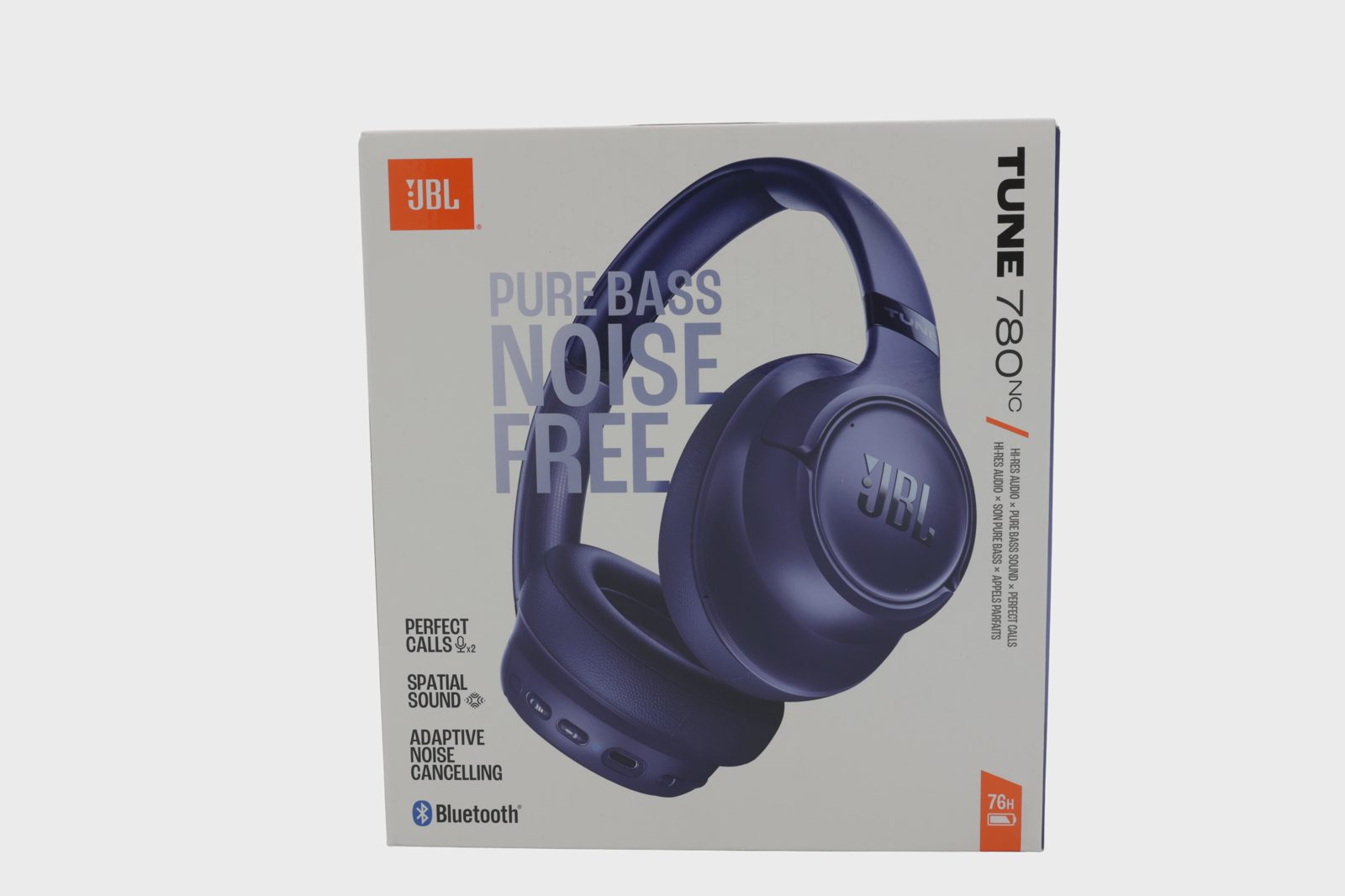 JBL Tune 780NC trådlösa ANC hörlurar, blå