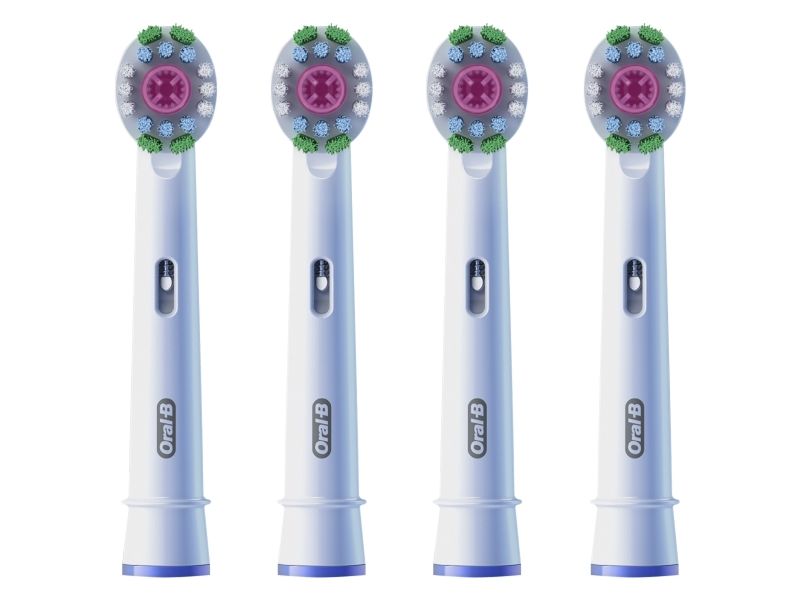 Oral-B Pro 3D White 860960 tandborsthuvuden 4-pack, vita, bild 2