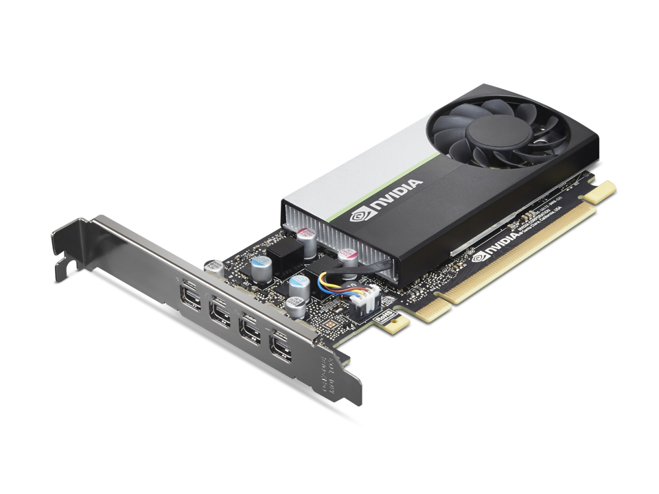 Lenovo Quadro T1000, 4 GB GDDR6, PCI Express 3.0, 4xMiniDP, bild 3