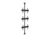 Takfäste Multibrackets M Floor to ceiling, 3 enheter, 40"-65" - svart