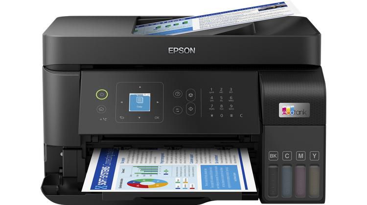 Epson EcoTank ET-4810, skrivare + scanner + kopiator + fax, 15/8 ppm ISO, 1200x2400 dpi scanner, display, ADM, AirPrint, USB/LAN/WiFi, bild 2