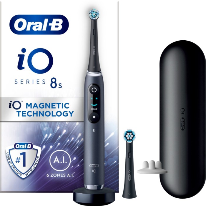 Oral-B iO Series 8S eltandborste, black onyx