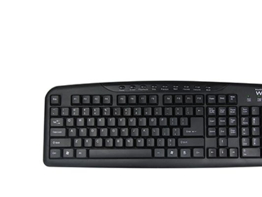Ewent EW3130, Fullstor (100 %), Kabel, USB, Membrantangentbrytare, QWERTY, Svart