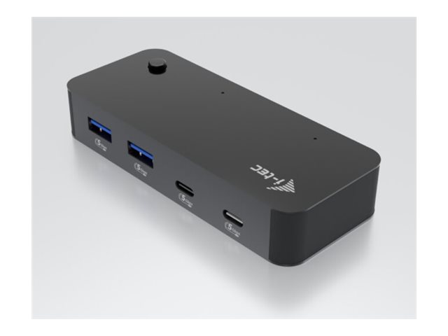 i-Tec - Hubb - universell, KVM - 2 x USB-C 3.2 Gen 1 + 2 x USB 3.2 Gen 1 + 2 x SuperSpeed USB - skrivbordsmodell