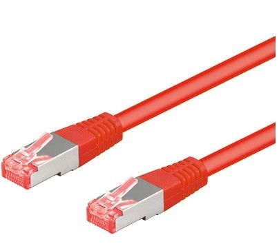 Goobay 95583, 1,5 m, Cat6, S/FTP (S-STP), RJ-45, RJ-45, Röd