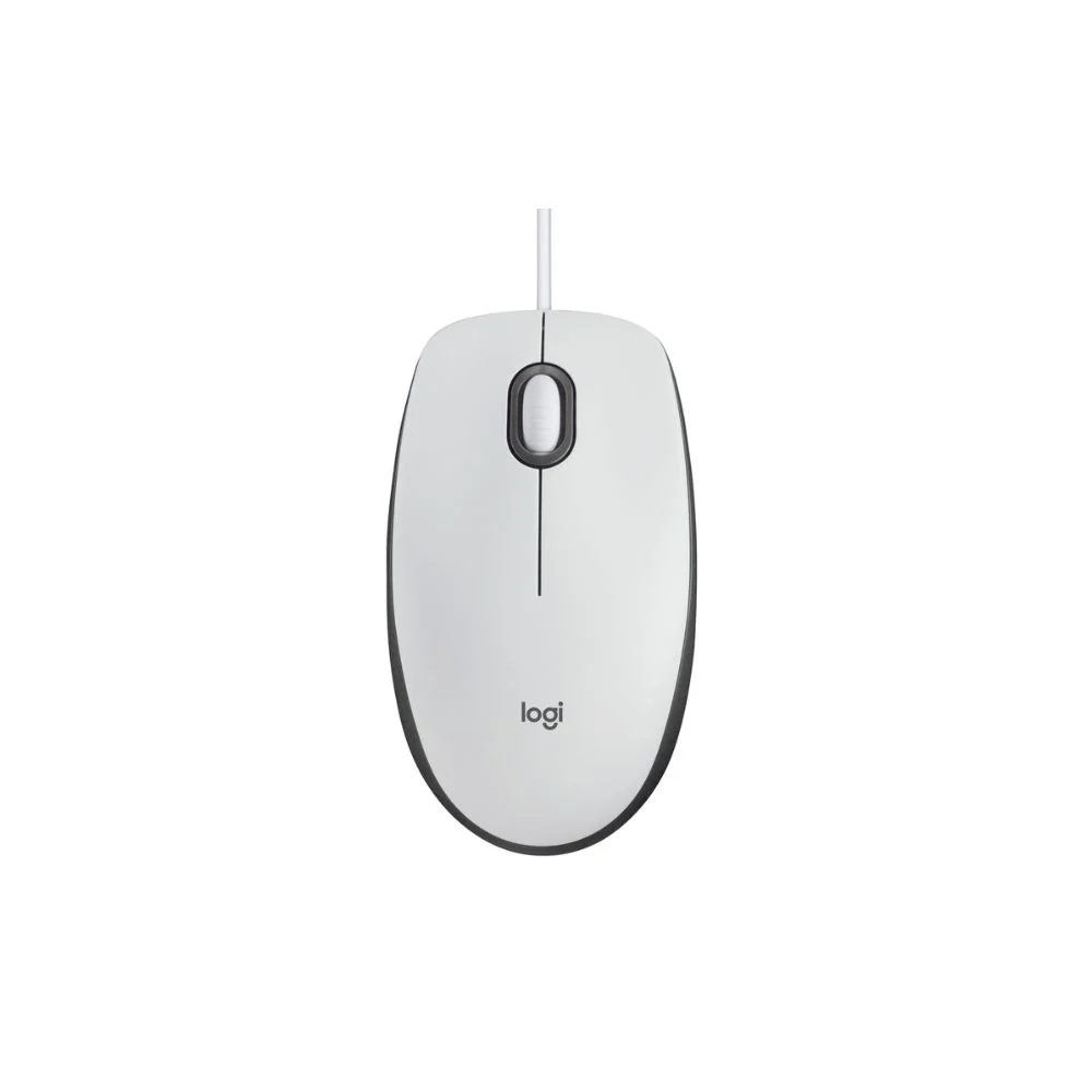 Logitech M100 trådbunden mus (vit)