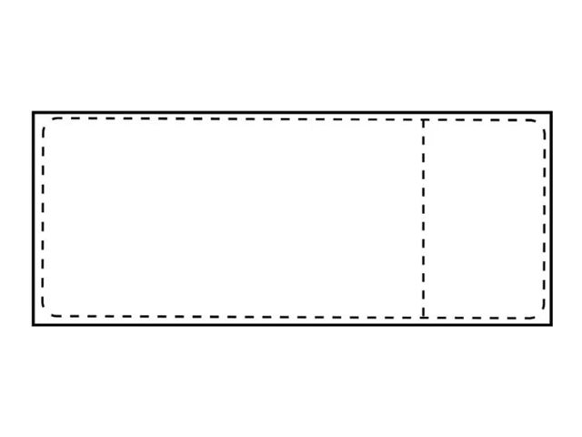 Capture - Permanent häftning - perforerad - vit - 105 x 251 mm 2800 etikett (er) (4 rulle/rullar x 700) transportetiketter