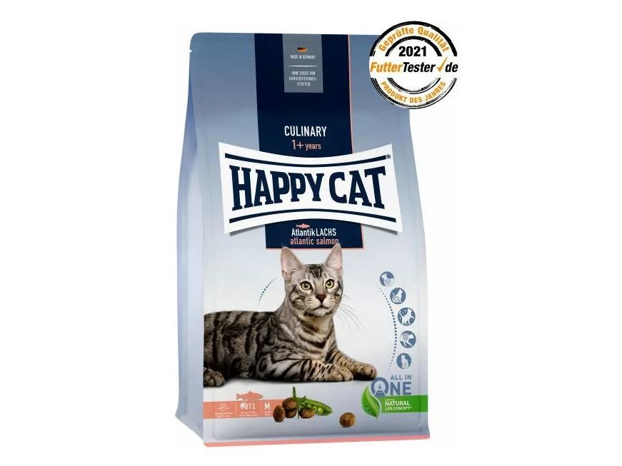 Happy Cat 70555, Vuxen, Alla raser, Lax, 10 kg