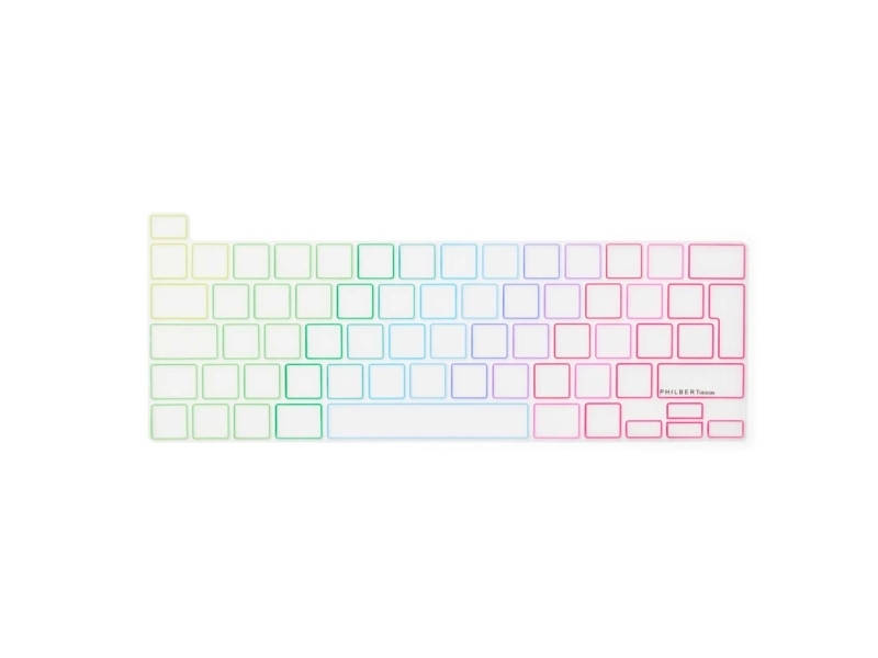 KB Cover för MacBook Pro 13-16'' 2019-2022, TRNSP/Rainbow
