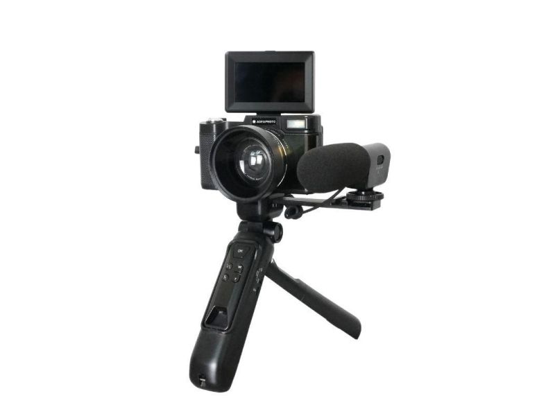 Agfa Realishot Vlogging Camera - 4K-Video - 16x Digital Zoom - Black, bild 4