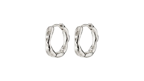 PILGRIM - EDDY Organic Shaped Small Hoops - Silver-Plated - 15 mm, bild 3