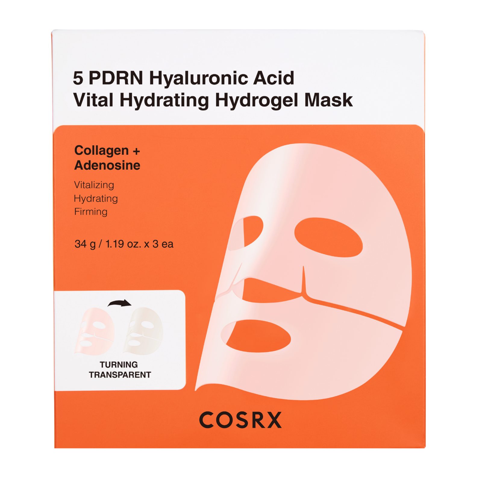 COSRX 5 PDRN Hyaluronic Acid Mask 3 pcs