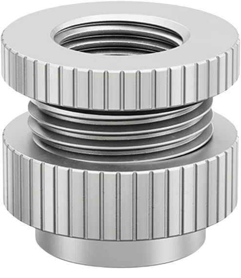 EK-Quantum Torque Pass-Through G1/4 - Satin Titanium