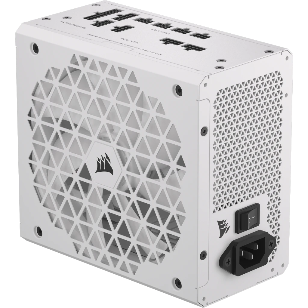Corsair RM750x Shift White 750W, ATX, 80PLUS Gold, löstagbara kablar - Vit
