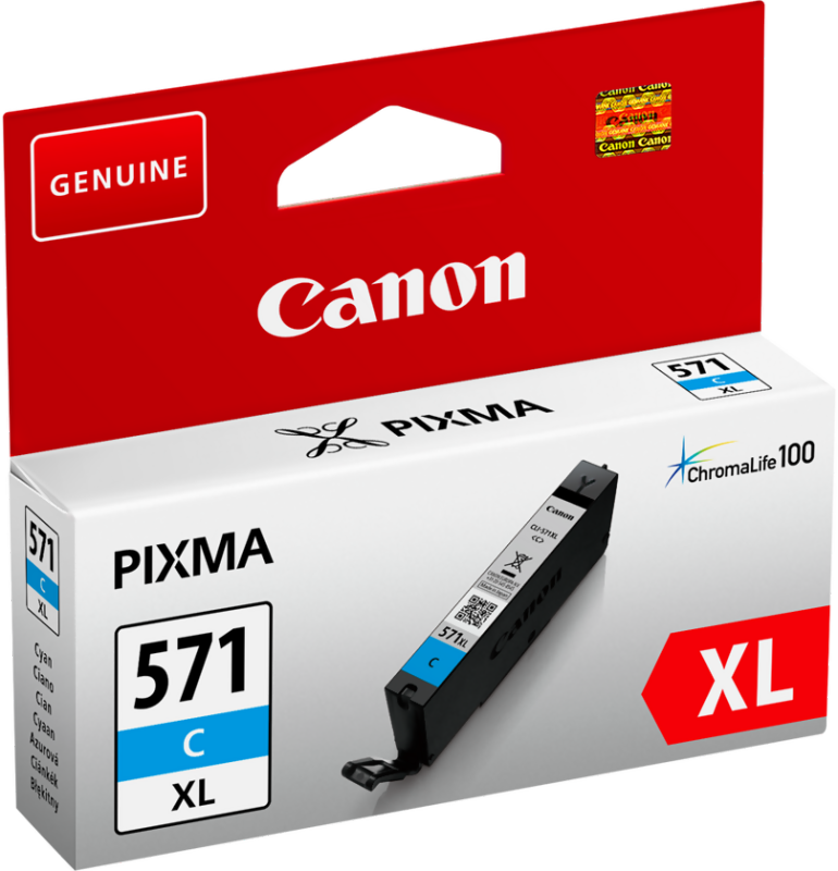 Canon CLI-571C Xl, cyan bläckpatron blistered