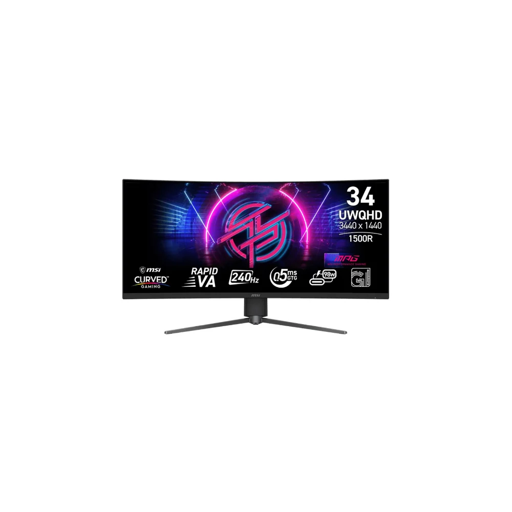 MSI MPG 346CQRF X24 Curved / 34" / VA / 3440 x 1440 / 240 Hz / 1ms / 2xHDMI,DP,USB-C, bild 2