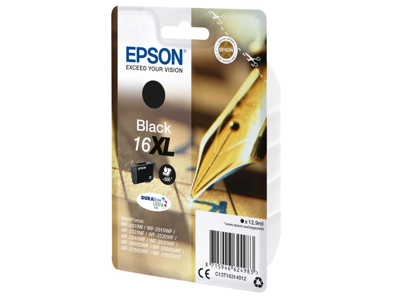 Epson bläckpatron DuraBrite Ultra 16XL Svart