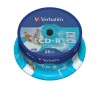 CD-R media Verbatim DataLifePlus 80 min 52X, Printable vita, 25-pack spindel, bild 2