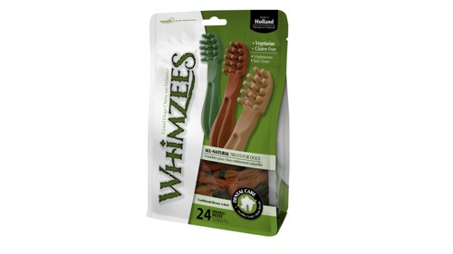 Whimzees - Chewing bone toothbrush 400gr S 24 pcs - (380841), bild 3