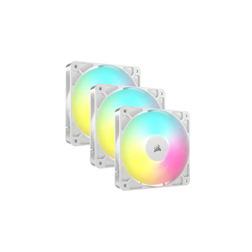 Corsair RS120 ARGB 120mm PWM-fläkt (3-pack, vita)