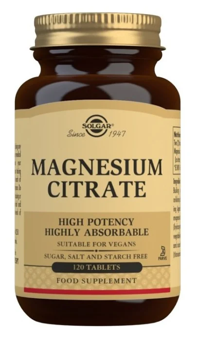 Solgar Magnesium Citrate, 120 tabl