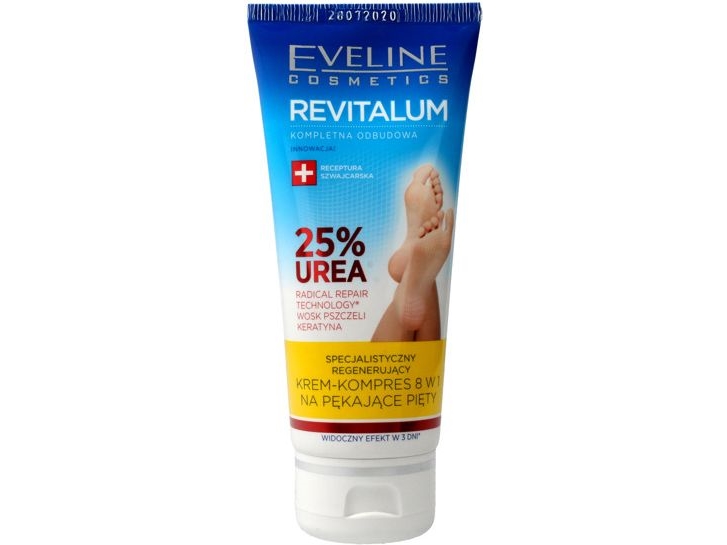 Eveline Revitalum 25% urea kräm-kompress 8-i-1 för spruckna hälar 100 ml