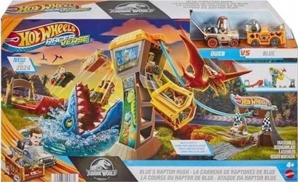 Mattel HW linjär bana Blue Jurassic World HTP12 WB3