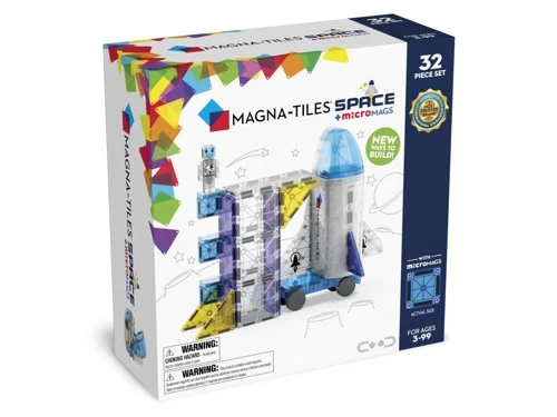 Magna-Tiles - Combo + MicroMags - Space - 32 Delar, bild 2