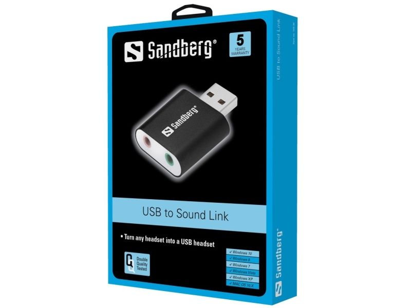 Sandberg USB to Sound Link, USB