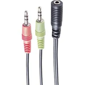 Shiverpeaks headset Y-adapter TRRS till 3,5 mm CTIA 0,15 m