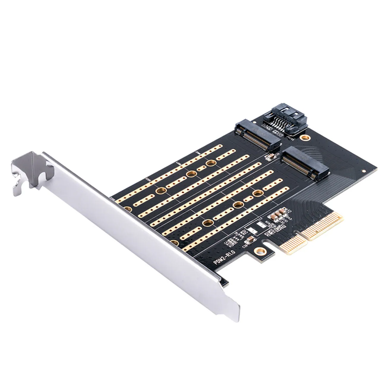ORICO PDM2 PCI-E 3.0 x4 Expansion Card for M.2 NVMe and SATA Drives - Black