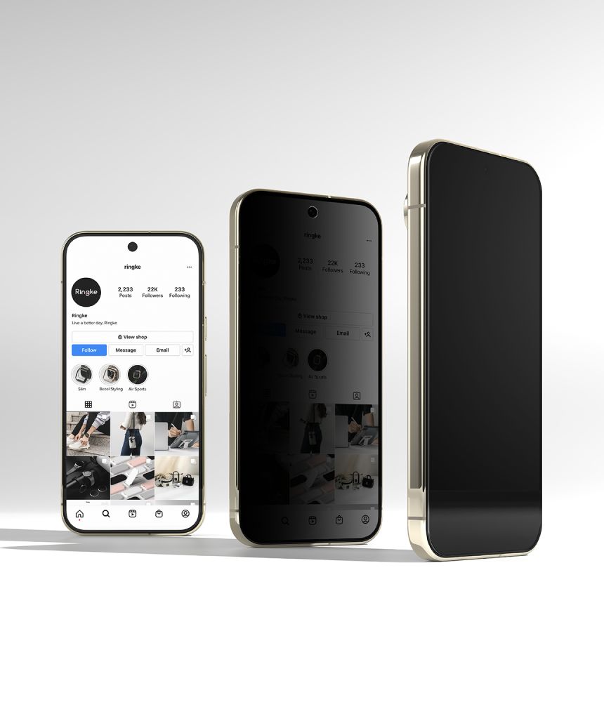 Ringke Easy Slide Privacy – 2-pack skärmskydd i härdat glas för Google Pixel 9/10/11 Pro, bild 3