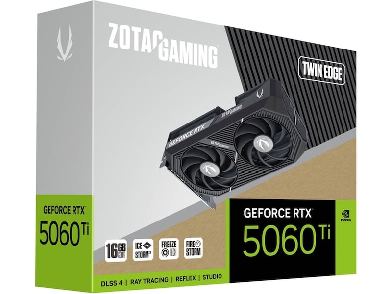 Zotac GeForce RTX 5060 Ti Twin Edge 16 GB GDDR7, HDMI/3xDP, bild 3