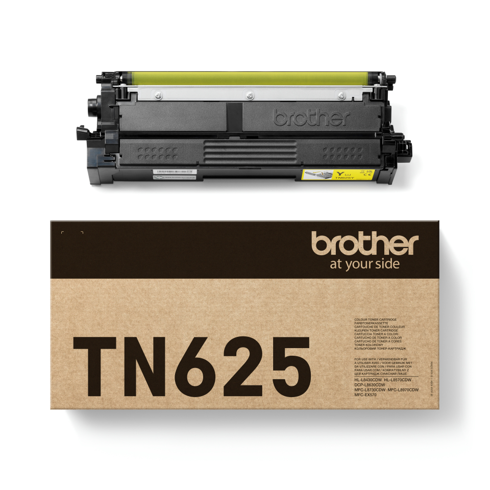 Brother TN-625Y, 1800 sidor, Gul, bild 3