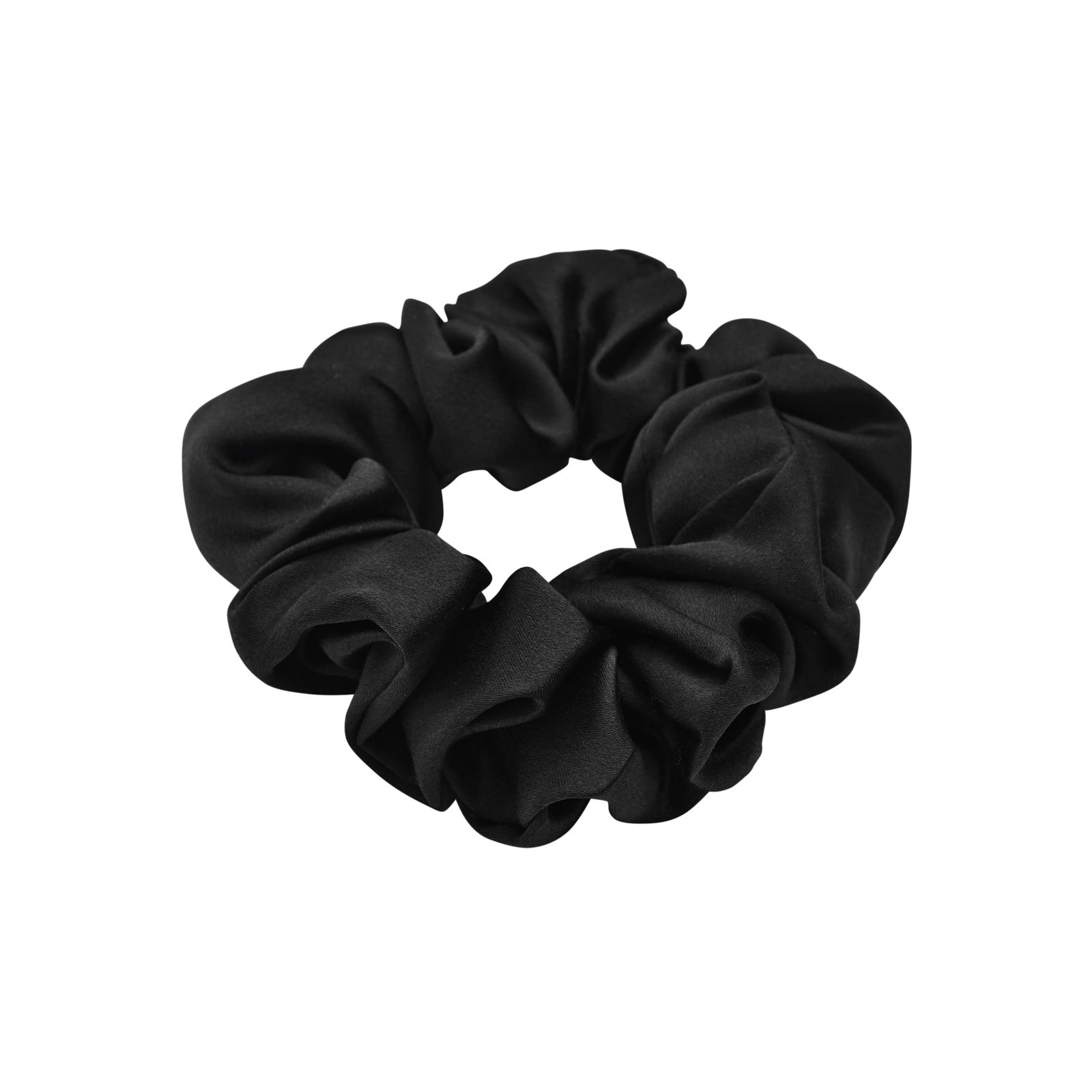 Lenoites Mulberry Silk Scrunchie Black 1 pcs