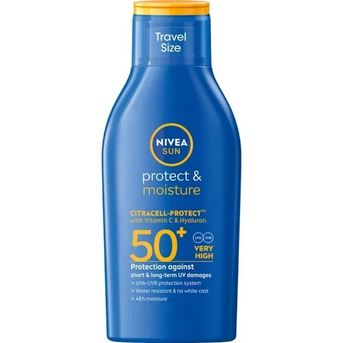 NIVEA Protect & Moisture Sun Lotion SPF50+ Travel Size 100 ml 100 ml