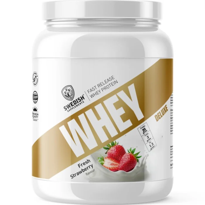 Swedish Supplements Whey Protein Deluxe Fresh Strawberry 900 g