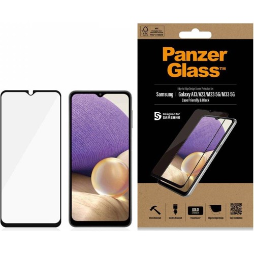 PanzerGlass Samsung Galaxy A13 4G/A23/A23 5G/M23/M33 Case Friendly skärmskydd, svart