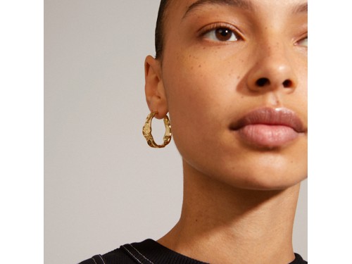 PILGRIM - JULITA Hoop Earrings - Gold-Plated - 30 mm, bild 2