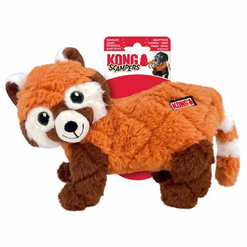 Kong - KONG SCAMPERS RED PANDA M - Red - 23x25,5x12CM