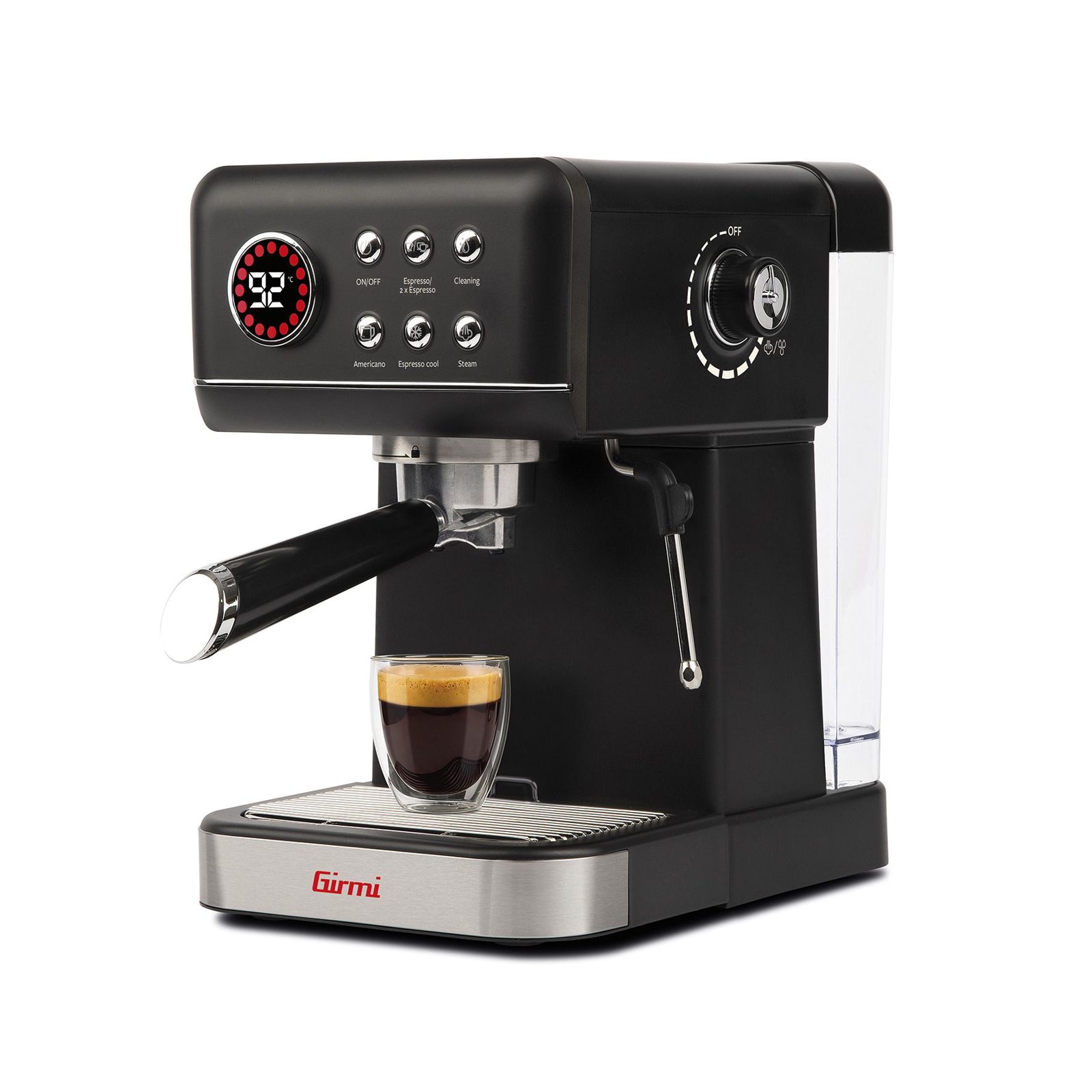Girmi MC51, Kombinerad kaffebryggare, 1,5 l, Kaffekuddar, Malat kaffe, 1350 W, Svart