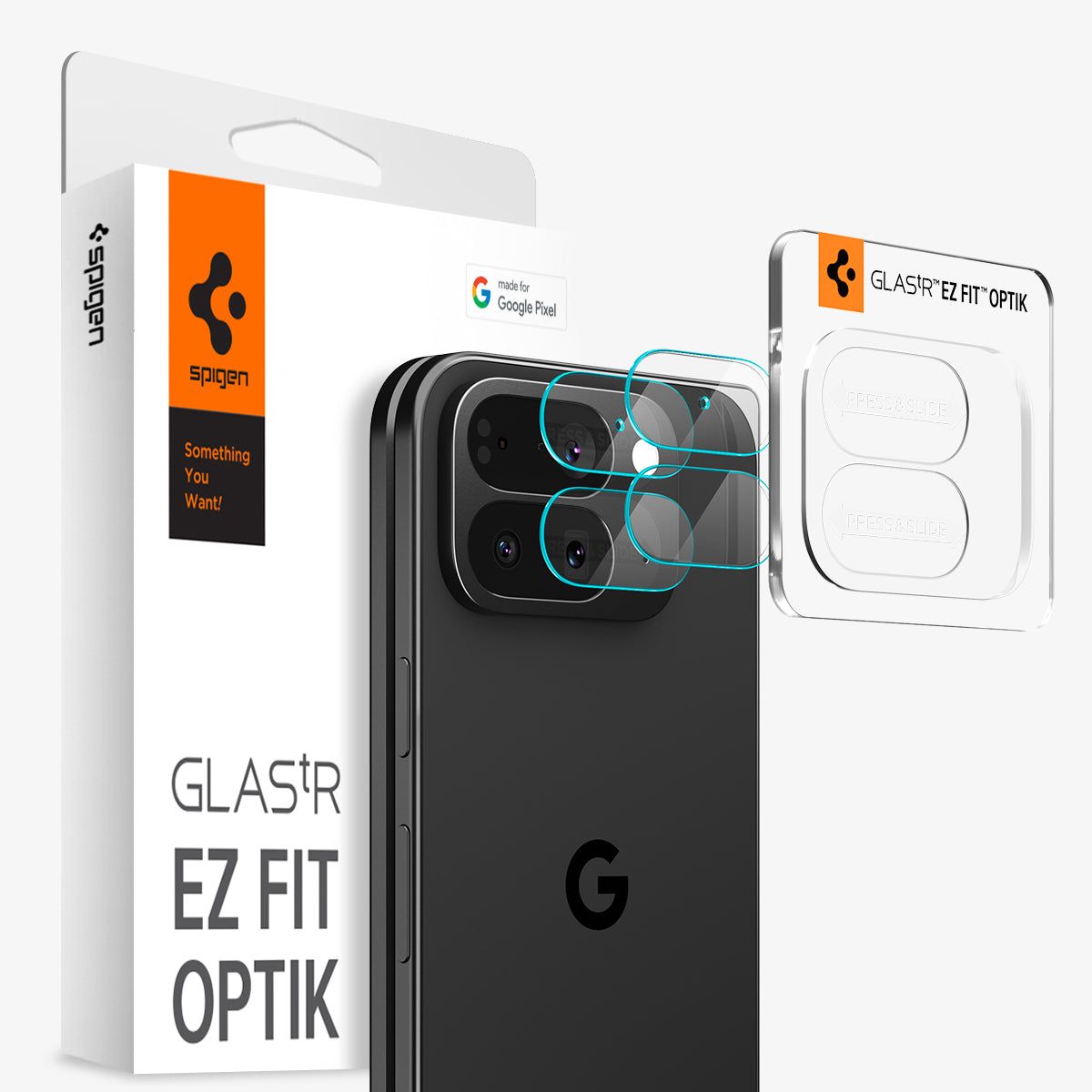Spigen Optik EZ Fit, Google, Pixel 10 Pro Fold, Dammresistent, Reptålig, Transparent, 2 styck