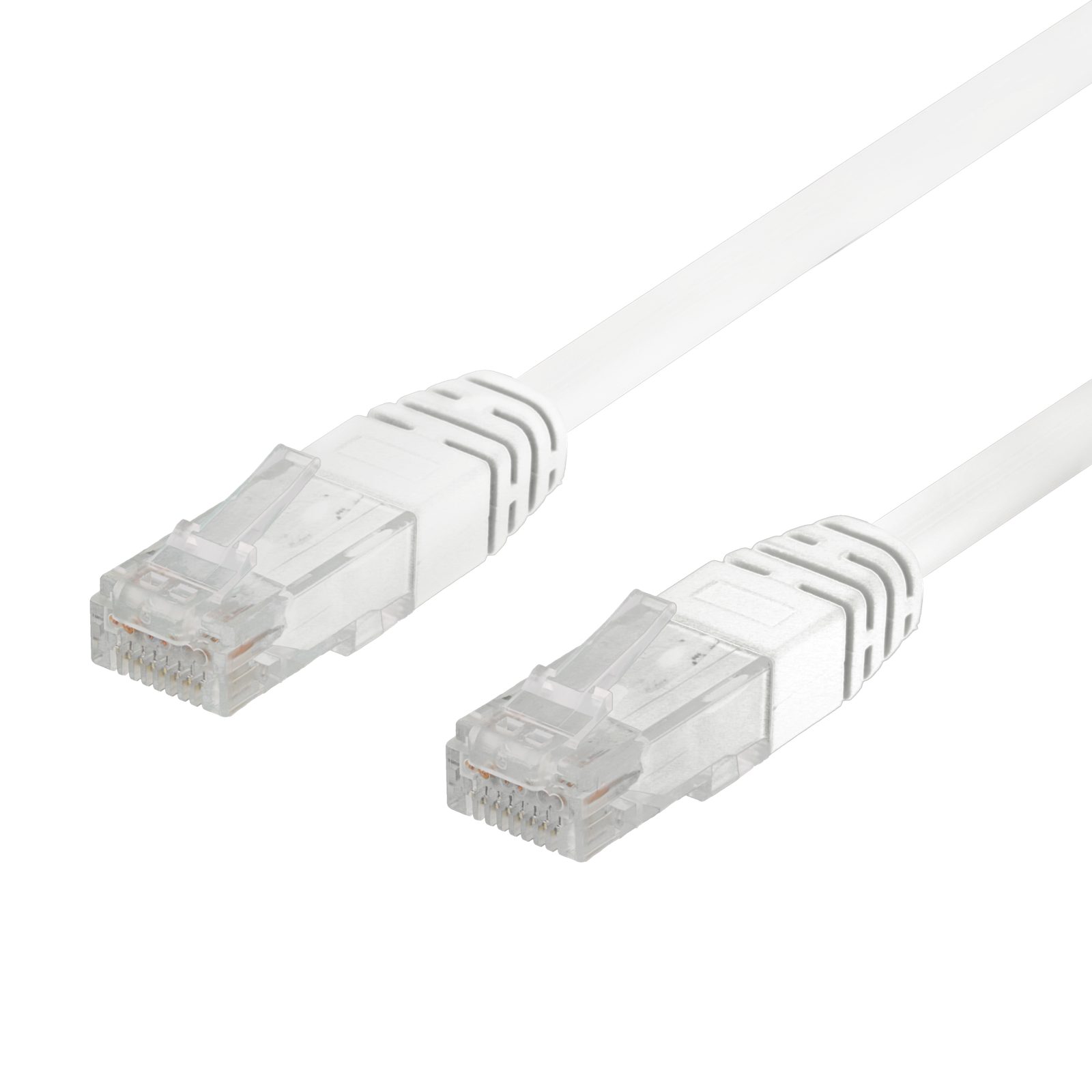 Nätverkskabel oskärmad Cat6, LSZH, 1 meter, 50-pack - Vit, bild 3