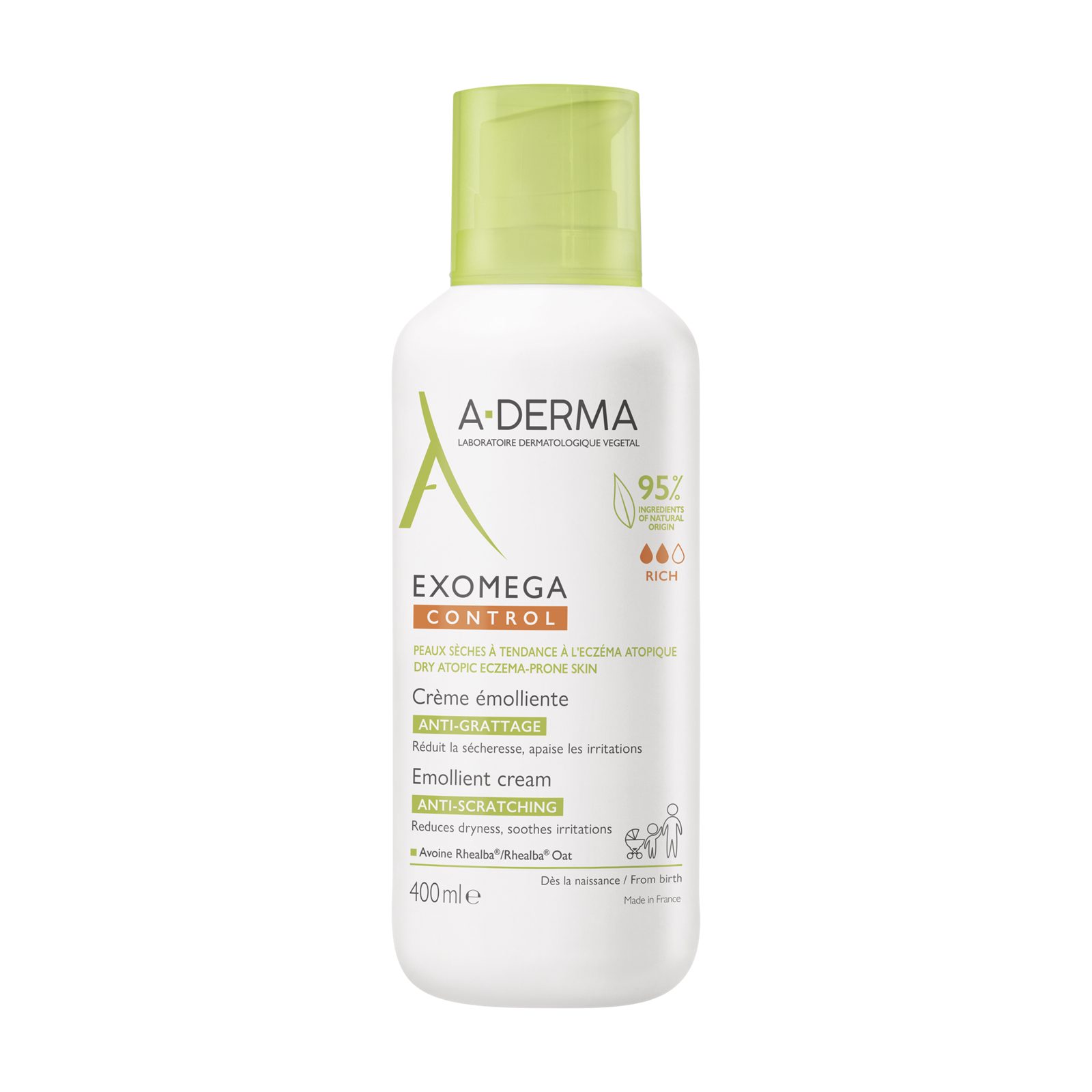 A-DERMA Exomega Control Cream 400 ml 400 ml