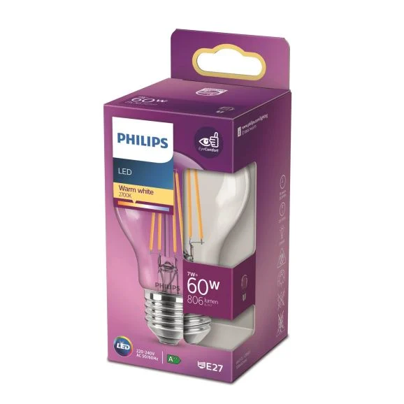 Philips LED ljuskälla E27, 806 lm