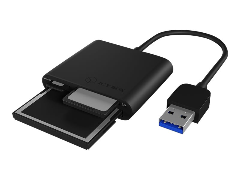 USB 3.0 kortläsare ICY BOX MultiReader, CF/SD/MicroSD